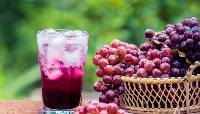 como fazer suco de uva da fruta 